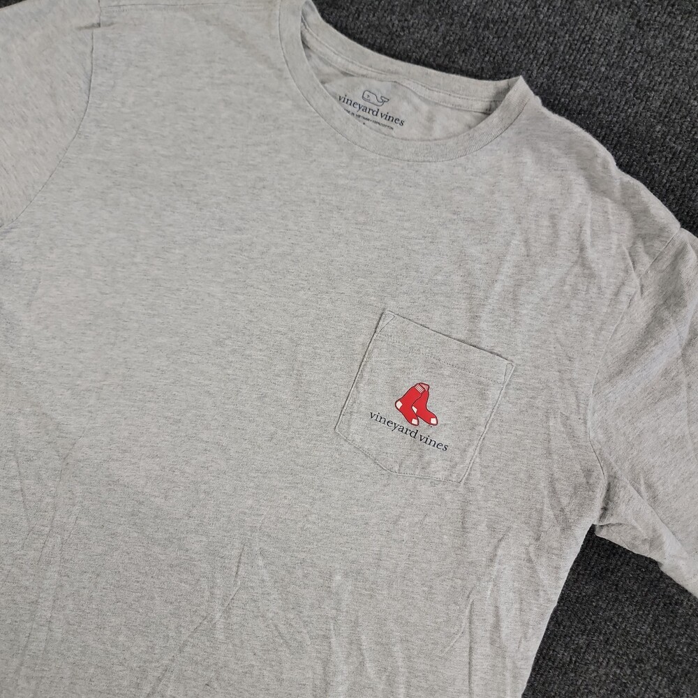 Vineyard Vines Boston Red Sox White Shirt Size L MLB Baseball Fan Apparel